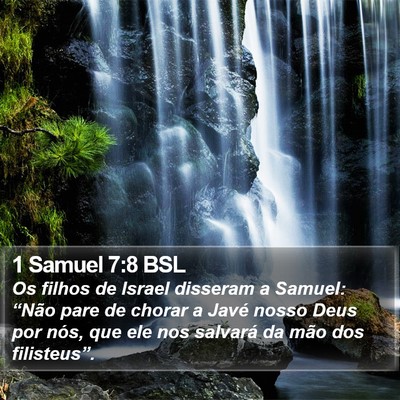 1 Samuel 7:8 BSL Bible Verse Image
