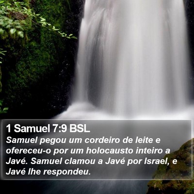 1 Samuel 7:9 BSL Bible Verse Image