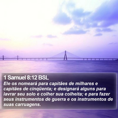 1 Samuel 8:12 BSL Bible Verse Image