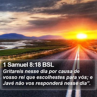1 Samuel 8:18 BSL Bible Verse Image