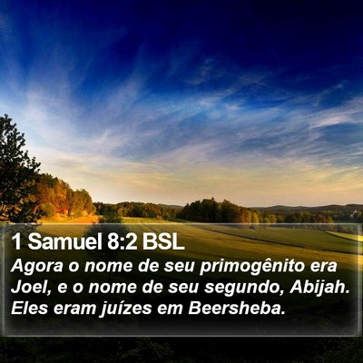 1 Samuel 8:2 BSL Bible Verse Image