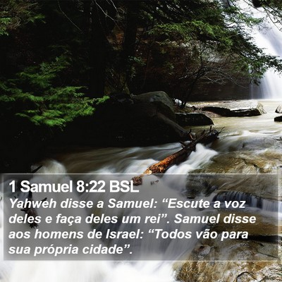 1 Samuel 8:22 BSL Bible Verse Image