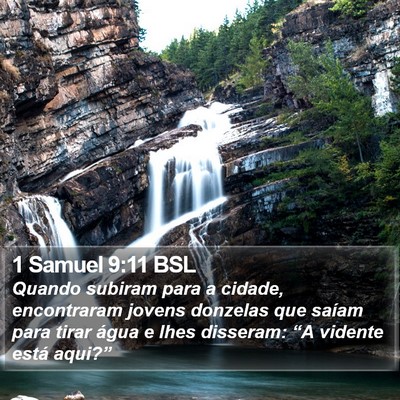 1 Samuel 9:11 BSL Bible Verse Image