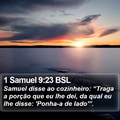 1 Samuel 9:23 BSL Bible Verse Image