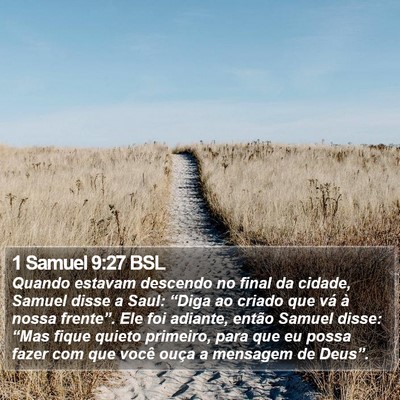 1 Samuel 9:27 BSL Bible Verse Image