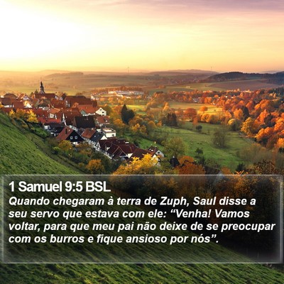 1 Samuel 9:5 BSL Bible Verse Image