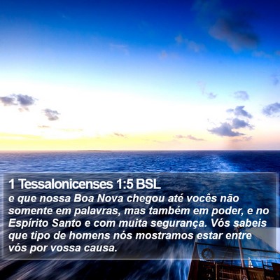 1 Tessalonicenses 1:5 BSL Bible Verse Image