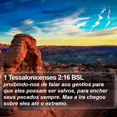 1 Tessalonicenses 2:16 BSL Bible Verse Image