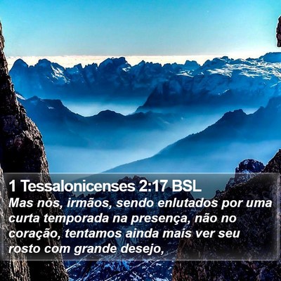 1 Tessalonicenses 2:17 BSL Bible Verse Image