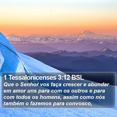 1 Tessalonicenses 3:12 BSL Bible Verse Image