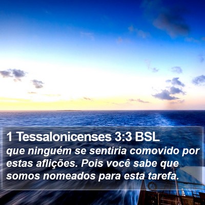 1 Tessalonicenses 3:3 BSL Bible Verse Image
