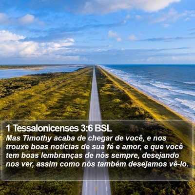 1 Tessalonicenses 3:6 BSL Bible Verse Image