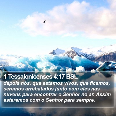 1 Tessalonicenses 4:17 BSL Bible Verse Image