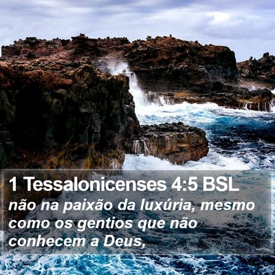 1 Tessalonicenses 4:5 BSL Bible Verse Image
