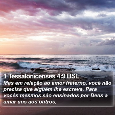 1 Tessalonicenses 4:9 BSL Bible Verse Image
