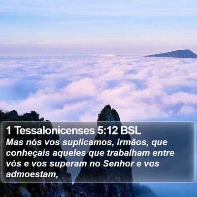 1 Tessalonicenses 5:12 BSL Bible Verse Image
