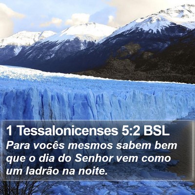 1 Tessalonicenses 5:2 BSL Bible Verse Image