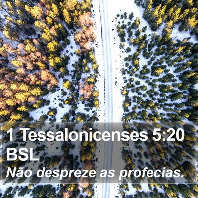 1 Tessalonicenses 5:20 BSL Bible Verse Image