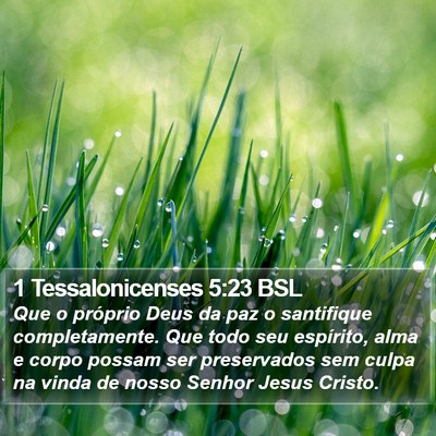 1 Tessalonicenses 5:23 BSL Bible Verse Image