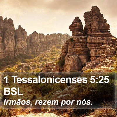 1 Tessalonicenses 5:25 BSL Bible Verse Image