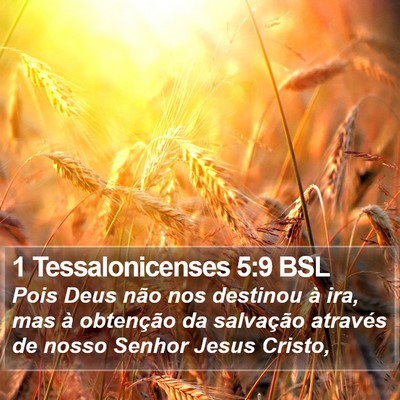 1 Tessalonicenses 5:9 BSL Bible Verse Image