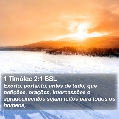 1 Timóteo 2:1 BSL Bible Verse Image