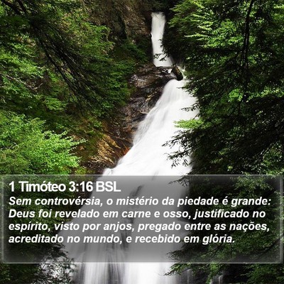 1 Timóteo 3:16 BSL Bible Verse Image