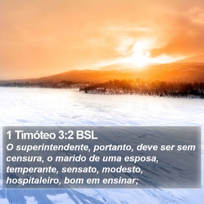 1 Timóteo 3:2 BSL Bible Verse Image