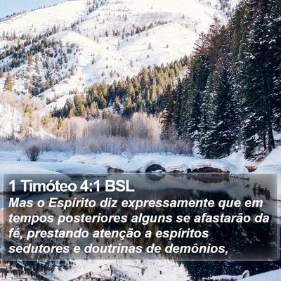 1 Timóteo 4:1 BSL Bible Verse Image