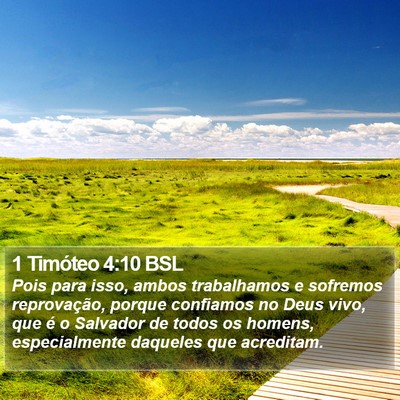 1 Timóteo 4:10 BSL Bible Verse Image