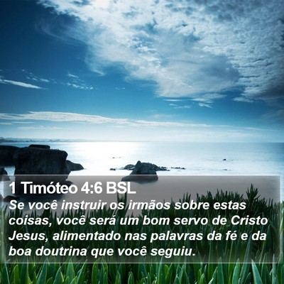 1 Timóteo 4:6 BSL Bible Verse Image