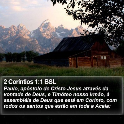 2 Coríntios 1:1 BSL Bible Verse Image
