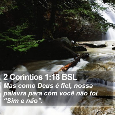 2 Coríntios 1:18 BSL Bible Verse Image