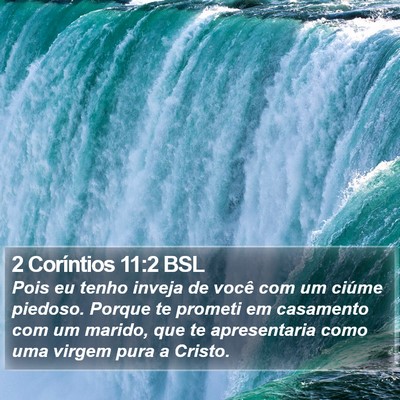 2 Coríntios 11:2 BSL Bible Verse Image