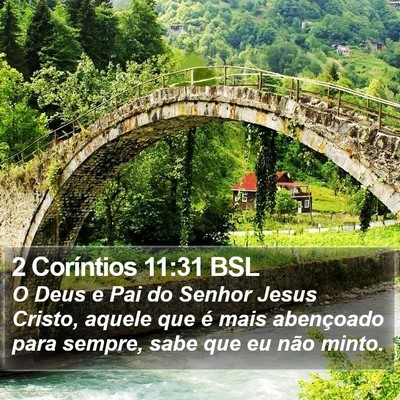 2 Coríntios 11:31 BSL Bible Verse Image
