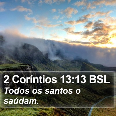 2 Coríntios 13:13 BSL Bible Verse Image
