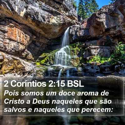 2 Coríntios 2:15 BSL Bible Verse Image