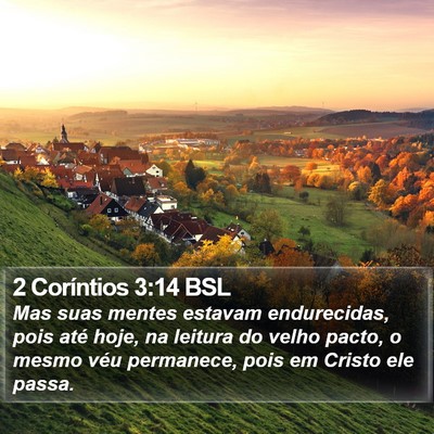 2 Coríntios 3:14 BSL Bible Verse Image