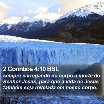 2 Coríntios 4:10 BSL Bible Verse Image