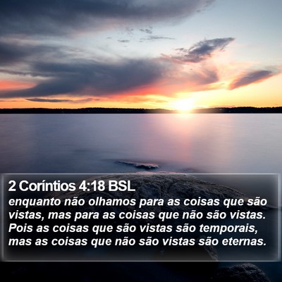 2 Coríntios 4:18 BSL Bible Verse Image