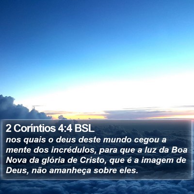 2 Coríntios 4:4 BSL Bible Verse Image