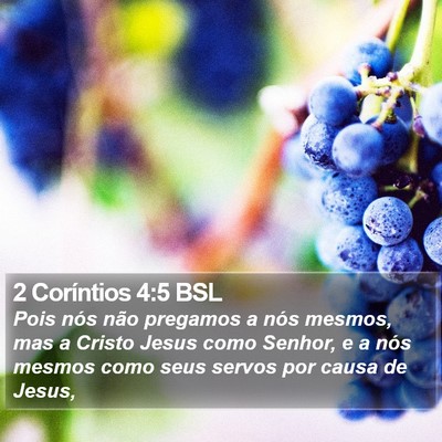2 Coríntios 4:5 BSL Bible Verse Image