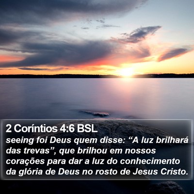 2 Coríntios 4:6 BSL Bible Verse Image