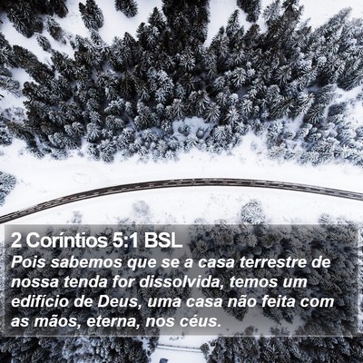 2 Coríntios 5:1 BSL Bible Verse Image