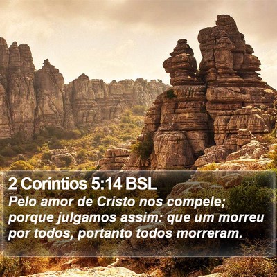 2 Coríntios 5:14 BSL Bible Verse Image