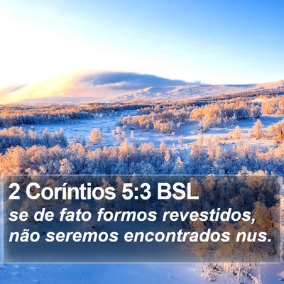 2 Coríntios 5:3 BSL Bible Verse Image