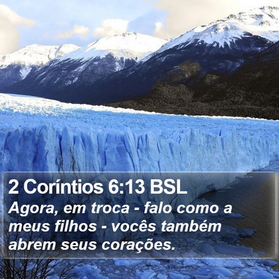 2 Coríntios 6:13 BSL Bible Verse Image