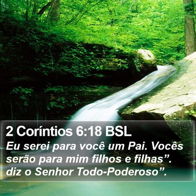 2 Coríntios 6:18 BSL Bible Verse Image