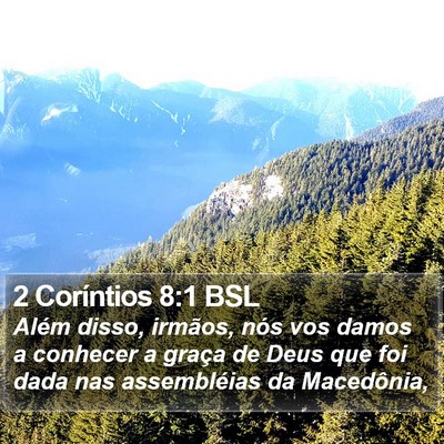 2 Coríntios 8:1 BSL Bible Verse Image