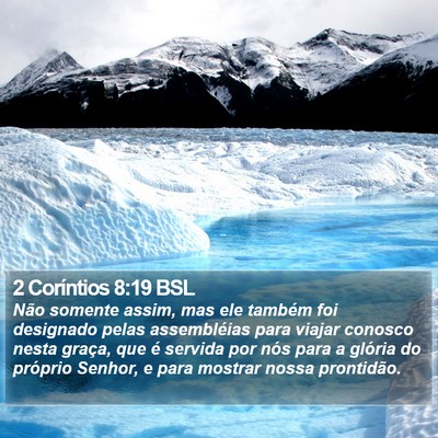 2 Coríntios 8:19 BSL Bible Verse Image